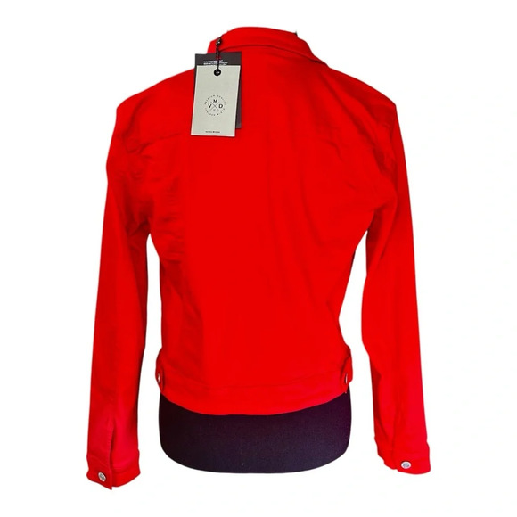 Vero Moda Vibrant Red Button Down Jacket, NWT, Size Medium - Picture 7 of 7